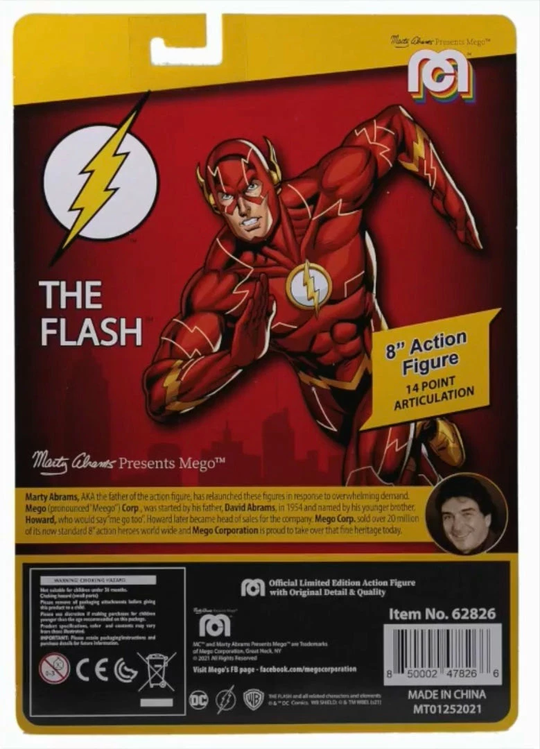 Mego DC Wave 12 - Flash 8" Action Figure Mego DC Wave 12 - Flash 8" Action Figure