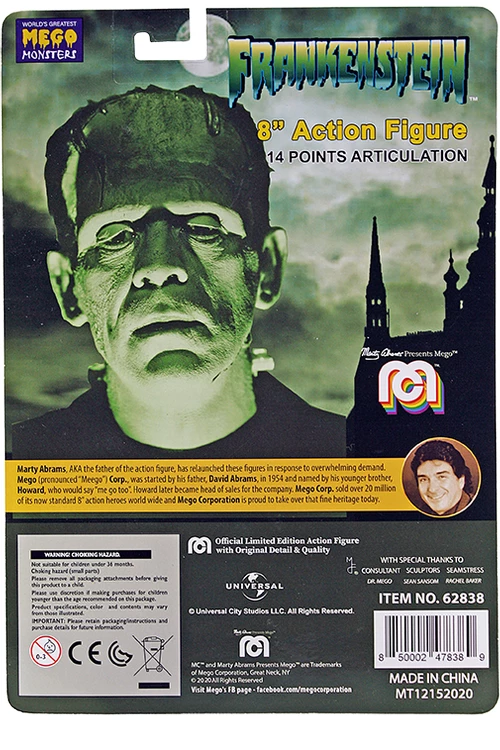 All Mego Mego Horror Wave 11 - Universal Monsters Frankenstein 8" Action Figure All Mego Mego Horror Wave 11 - Universal Monsters Frankenstein 8" Action Figure