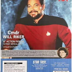 Damaged Package Mego Star Trek Wave 13 - Will Riker 8" Action Figure