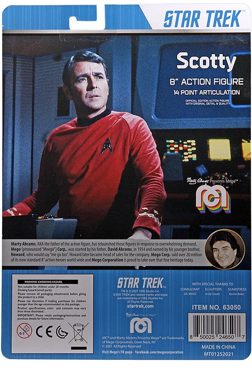 Mego Star Trek Wave 12 - Scotty 8" Action Figure Mego Star Trek Wave 12 - Scotty 8" Action Figure