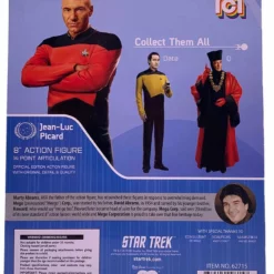 Mego Star Trek Wave 8 - Captain Picard 8" Action Figure All Mego