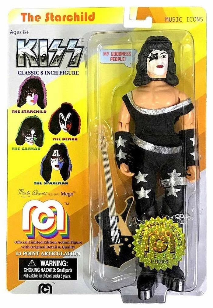 Damaged Package Mego Music Icons KISS The Starchild 8" Action Figure Damaged Package Mego Music Icons KISS The Starchild 8" Action Figure